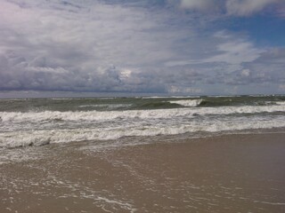 A body of water next to the ocean