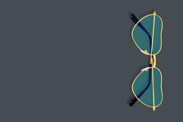 Beautiful glasses for improving vision with heart-shaped lenses. 