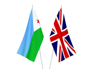 Great Britain and Republic of Djibouti flags