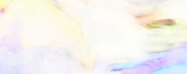 Soft watercolor wallpaper. Artistic painting with softly brushed colors. Pastel colors dabbed background. Painted abstract wall art.