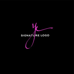 YE y e Initial handwriting creative fashion elegant design logo Sign Symbol template vector icon