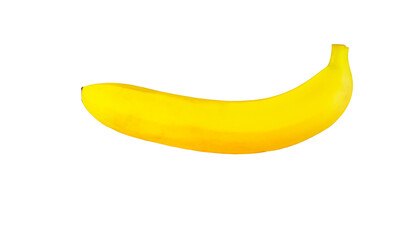 Banana on a white background. One beautiful banana isolated on a white background.