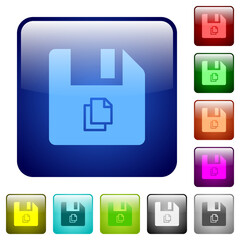 Copy file color square buttons