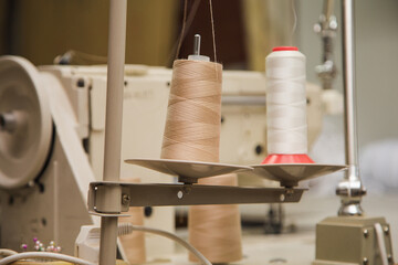 sewing machine with thread