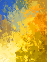 Brushed Painted Abstract Background. Brush stroked painting. Artistic vibrant and colorful wallpaper..