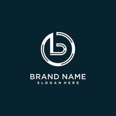 Creative letter logo with initial B for company or person, unique modern concept premium vector part 3