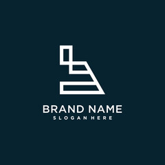 Creative letter logo with initial B for company or person, unique modern concept premium vector part 4