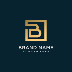 Creative letter logo with initial B for company or person, unique modern concept premium vector part 10