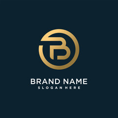 Creative letter logo with initial B for company or person, unique modern concept premium vector part 12