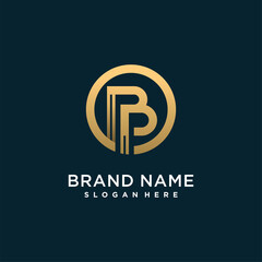 Creative letter logo with initial B for company or person, unique modern concept premium vector part 13