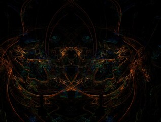 Imaginatory fractal background Image
