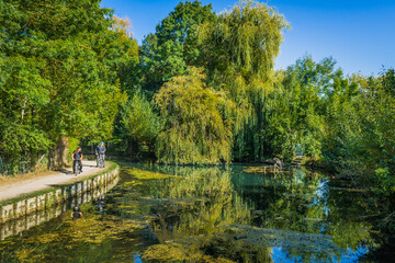 The marshes of Bourges (Berry, France) are 135 hectares of swamps changed to lovingly cultivated...