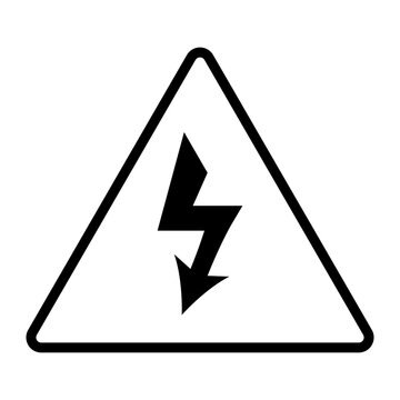 recommend clip art: Electric high voltage danger hard icon.