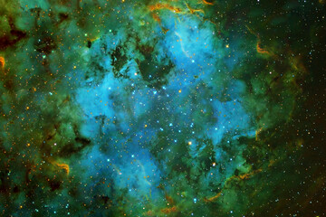 Green space on a dark background. Elements of this image were furnished by NASA.