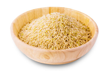 Raw brown rice Thai food