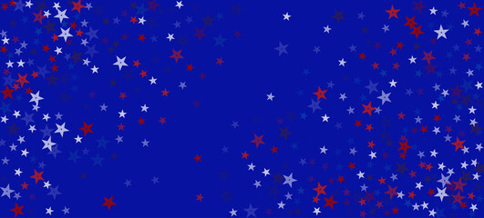 National American Stars Vector Background. USA 4th of July Memorial Independence Labor President's 11th of November Veteran's Day