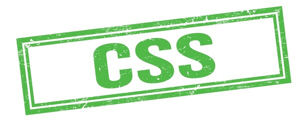 CSS text on green grungy vintage stamp.