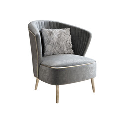 armchair isolated on white background