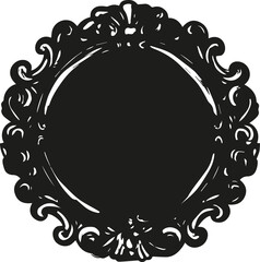 Gothic Victorian Frame - Vector Frame Isolated
