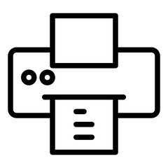 Printer icon design line style