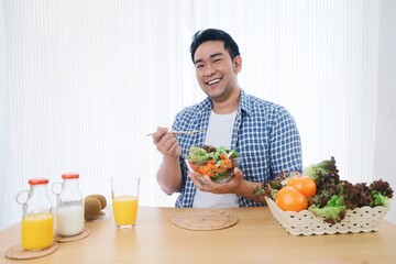 man cooking in kitchen