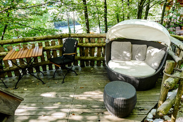 bridge in the park, digital photo picture as a background , taken in bled lake area, slovenia, europe