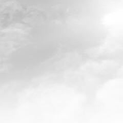 Black sky with white cloud. Dark background before Rainstorm.