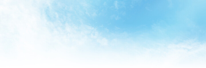 Blue sky with white cloud. The summer heaven is colorful clearing day Good weather and beautiful nature in the morning.