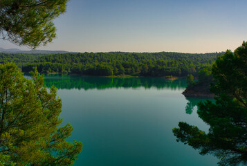 The Sichar reservoir in Ribesalbes, Castellon