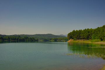 The Sichar reservoir in Ribesalbes, Castellon
