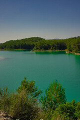 The Sichar reservoir in Ribesalbes, Castellon