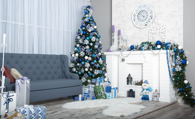 interior, christmas, room, home, tree, luxury