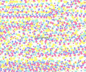 Polka dots brush painting pattern on background, colorful holiday background, web icon, symbol, sign, romantic wedding, love card - vector abstract background