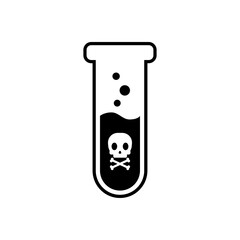 Vector poison bottle  icon isolated on white background