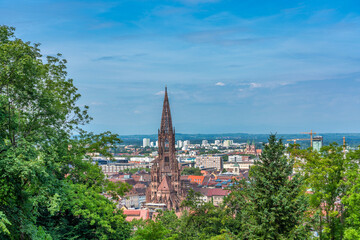 Kathedrale in Freiburg im Breisgau, Baden-Württemberg, Deutschland