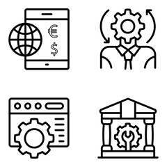 Pack of Management Linear Icons 