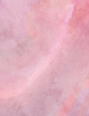 Modern painting of soothing brush strokes resembling alcohol inks. Watercolor abstract painting with pastel colors for poster, wall art, banner, card, book cover or packaging.