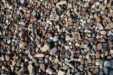 Natural pebble stone as background
