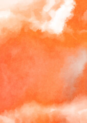 Abstract colorful watercolor on white background. Digital art painting.