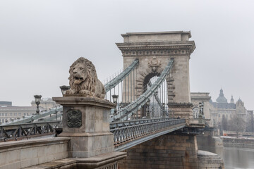 Chain Bridge in Budapest, Hungary