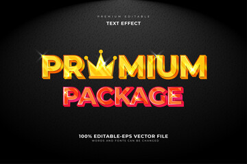 Premium Package Text Effect