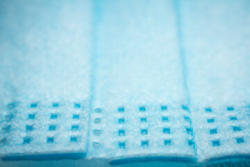 Surgical mask detail closeup