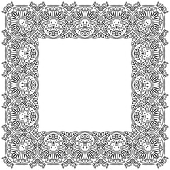 Vector abstract decorative ethnic ornamental illustration