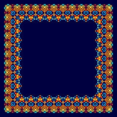 Vector abstract decorative ethnic ornamental illustration