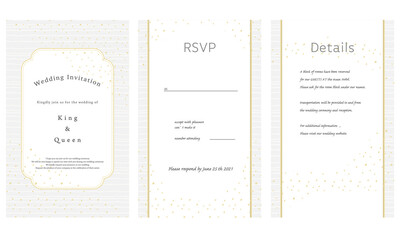 結婚式の招待状・メッセージカード