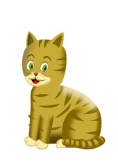 Katze sitzend