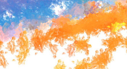 Brushed Painted Abstract Background. Brush stroked painting. Artistic vibrant and colorful wallpaper.