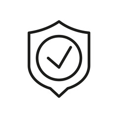 Outline Vector Icon Shield, Protect, Defense