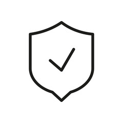 Outline Vector Icon Shield, Protect, Defense