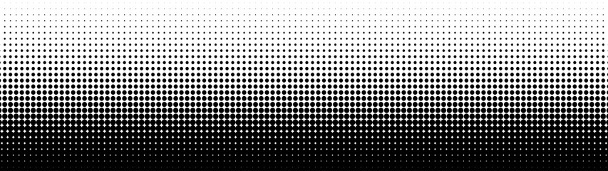 Black and white dots background. Pop art pattern, texture. Modern pattern. Vector illustration